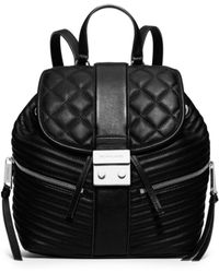 Michael Kors Elisa Small Leather Backpack - Black