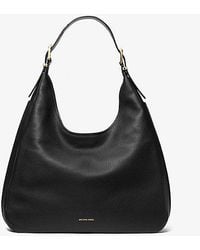 Michael Kors - Mk Nolita Large Pebbled Leather Hobo Shoulder Bag - Lyst