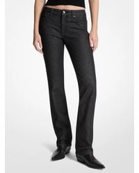 Michael Kors - Mk Studded Stretch Denim Cigarette Jeans - Lyst