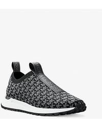 Michael Kors - Bodie Metallic Logo Knit Slip-On Sneaker - Lyst