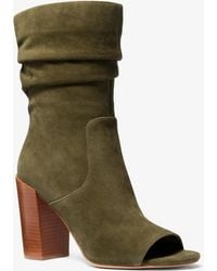 MICHAEL Michael Kors - Mk Shayna Suede Boot - Lyst