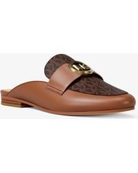 MICHAEL Michael Kors - Mk Mckenzie Logo And Leather Mule - Lyst