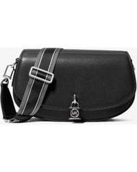 Michael Kors - Mk Mila Medium Leather Messenger Bag - Lyst