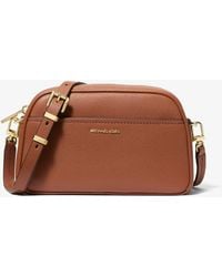 MICHAEL Michael Kors - Mk Jet Set Small Leather Camera Crossbody Bag - Lyst