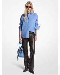 MICHAEL Michael Kors - Mk Cotton Poplin Shirt - Lyst
