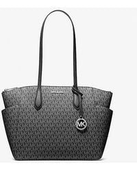 Michael Kors - Marilyn Medium Signature Logo Tote Bag - Lyst