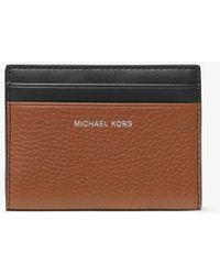 Michael Kors - Hudson Pebbled Leather Bifold Wallet - Lyst