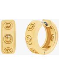 Michael Kors - Logo Huggie Earrings - Lyst