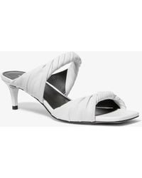 MICHAEL Michael Kors - Mk Kiana Leather Mule Sandal - Lyst
