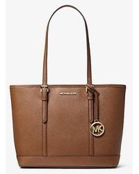 Michael Kors - Jet Set Travel Small Saffiano Leather Top-Zip Tote Bag - Lyst