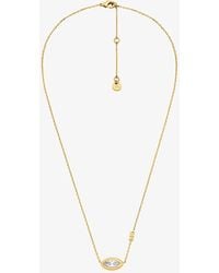 Michael Kors - Marquise Stone Necklace - Lyst