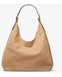 Michael Kors - Nolita Large Nubuck Hobo Shoulder Bag - Lyst