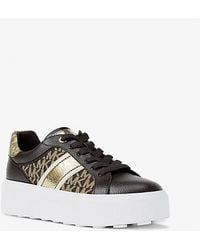Michael Kors - Romey Signature Logo Stripe Platform Sneaker - Lyst
