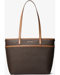 MICHAEL Michael Kors - Mk Marlowe Medium Signature Logo Pocket Tote Bag - Lyst