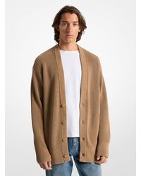 Michael Kors - Mk Oversized Cotton Cardigan - Lyst