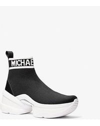 Michael Kors - Olympia Stretch Knit Boot - Lyst
