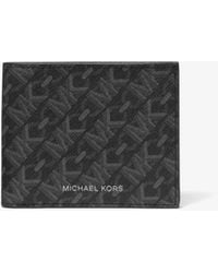 Michael Kors - Portefeuille compact Hudson à logo Empire emblématique - Lyst