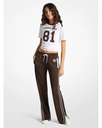 MICHAEL Michael Kors - Mk Piqué Contrast Track Trousers - Lyst