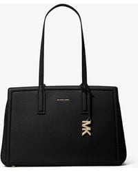 Michael Kors - Mk Laila Medium Pebbled Leather Tote Bag - Lyst