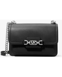 MICHAEL Michael Kors - Heather Large Leather Shoulder Bag - Lyst