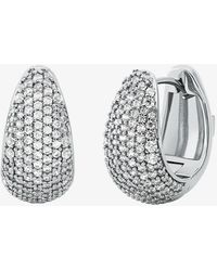 Orecchini Messika So Move XL Pavé In Oro Bianco