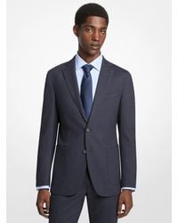 Michael Kors - Mk Slim-Fit Wool Blend Flannel Blazer - Lyst