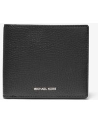 Michael Kors - Mk Hudson Pebbled Leather Billfold Wallet - Lyst