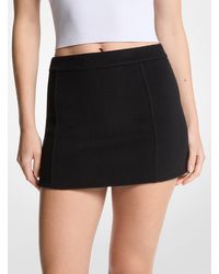 Michael Kors - Mk Mini-Jupe En Laine Mélangée - Lyst
