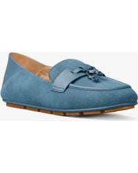 Michael Kors Outlet - Mk Zoe Suede Moccasin - Lyst