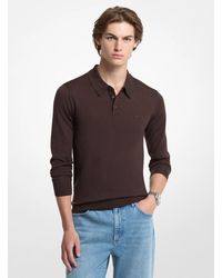 Michael Kors - Michael Kors Merino Wool Polo Sweater - Lyst