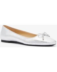 MICHAEL Michael Kors - Mk Nori Flex Metallic Leather Ballet Flat - Lyst