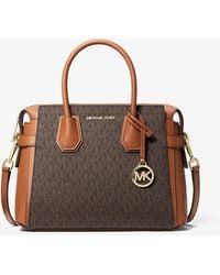 Michael Kors Outlet - Mk Borsa A Mano Mercer Piccola Con Logo - Lyst
