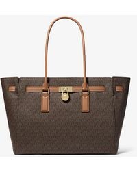 Michael Kors - Mk Hamilton Moderne Large Signature Logo Tote Bag - Lyst