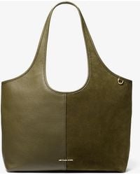 Michael Kors - Henly Large Leather And Suede Tote Bag - Lyst