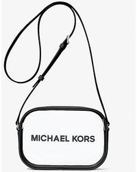Michael Kors - Jet Set Travel Medium Clear Vinyl Camera Bag - Lyst