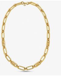 Michael Kors - Plated Empire Link Chain Necklace - Lyst