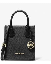 Michael Kors - Mercer Extra-Small Logo And Leather Crossbody Bag - Lyst