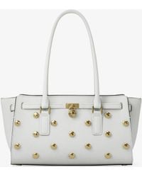 MICHAEL Michael Kors - Mk Hamilton Moderne Small Studded Leather Satchel - Lyst