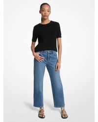 MICHAEL Michael Kors - Mk Straight-Leg Stretch Denim Jean - Lyst