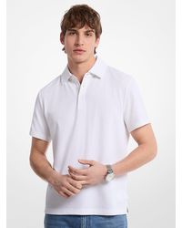 Michael Kors - Mk Polo En Coton Extensible Au Point Bulle - Lyst