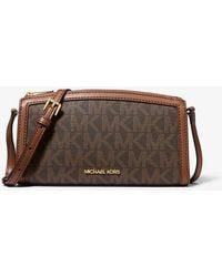 Michael Kors Outlet - Mk Borsa A Tracolla Jet Set Media Con Logo - Lyst