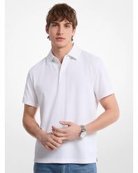 Michael Kors - Stretch Cotton Polo Shirt - Lyst