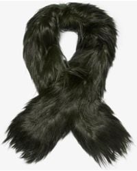 Michael Kors - Long Haired Shearling Scarf - Lyst