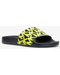 Michael Kors Sandalia Gilmore Con Franja Y Logotipo - Multicolor