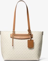 Michael Kors - Mk Borsa Tote Jet Set Travel Media Con Logo - Lyst