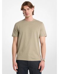 Michael Kors - Mk Signature Logo Print Cotton Jersey T-Shirt - Lyst