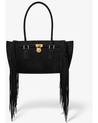 Michael Kors - Hamilton Moderne Small Fringed Suede Satchel - Lyst