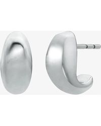 Michael Kors - Mk Half Hoop Huggie Earrings - Lyst