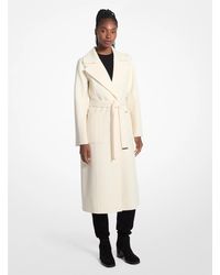 MICHAEL Michael Kors - Mk Wool Blend Trench Coat - Lyst