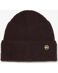 MICHAEL Michael Kors - Mk Wool Beanie Hat - Lyst